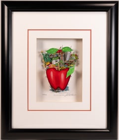 Charles Fazzino (American 1955-) "Deliciously New York" 3-D Pop Art Seigraph