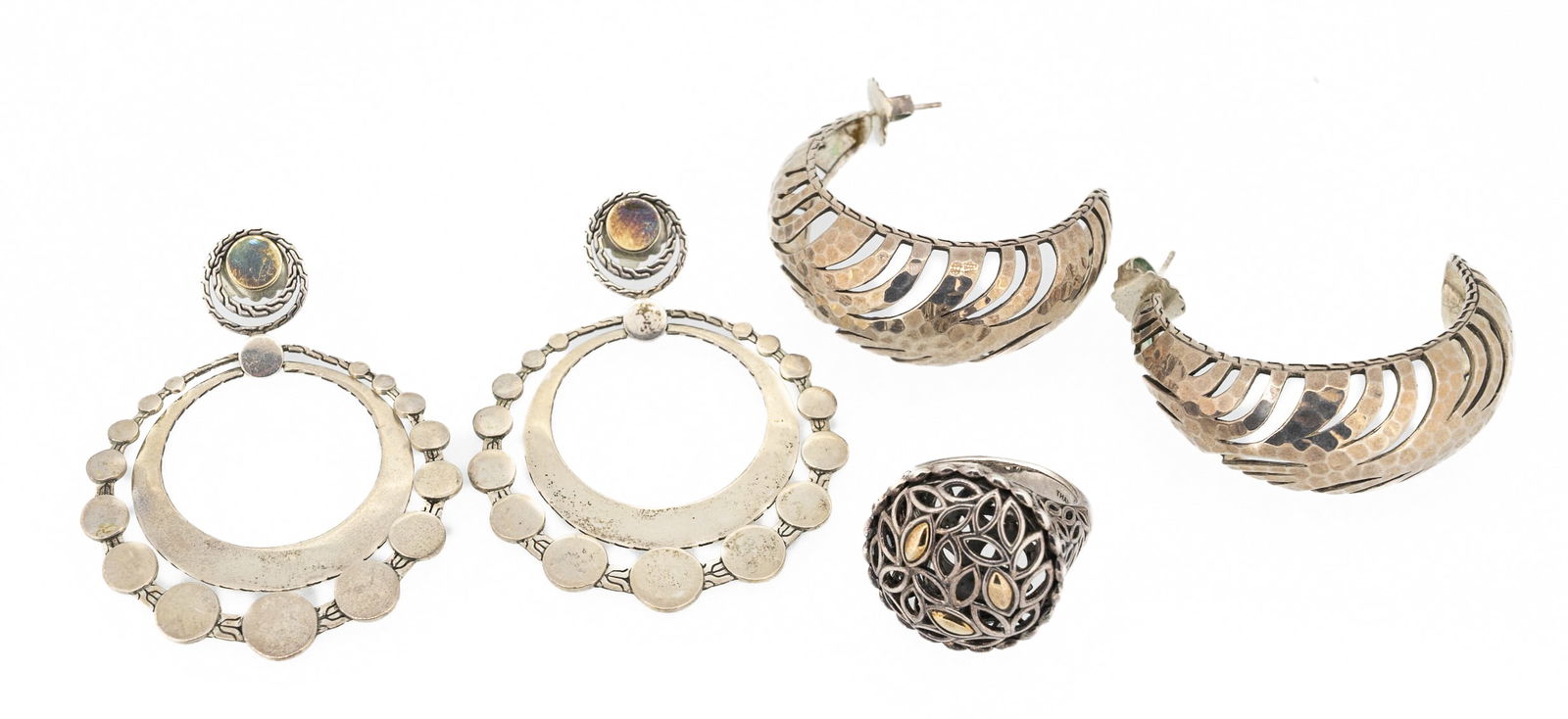 John Hardy 18K & 14K Gold Sterling Silver Jewelry Collection Earrings Ring Collection (1 of 18)