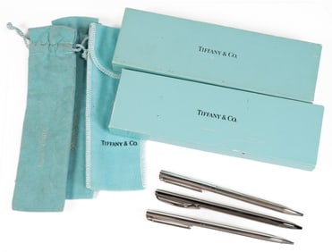 Tiffany & Co Sterling Silver Ballpoint Pen The "T" Collection & Elsa Peretti Collection