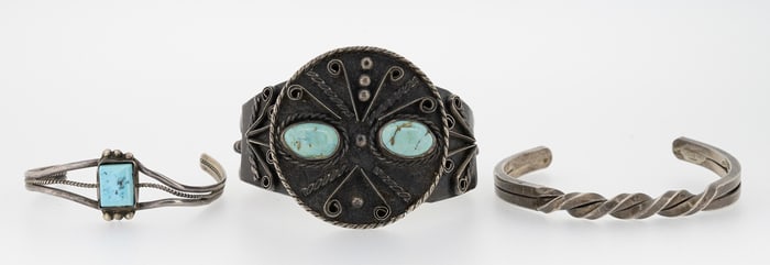 Navajo Native American Sterling Silver Bracelet Collection Cuffs Bracelet etc