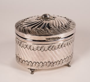 Judaica Hazorfim Sterling Silver Etrog Box