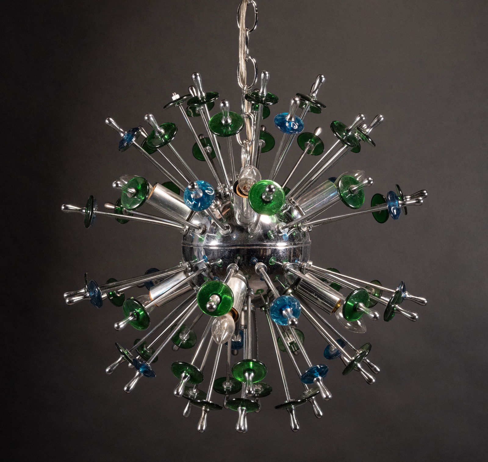 Vintage MCM Modern Starburst Sputnik 8 Light Chandelier (1 of 9)
