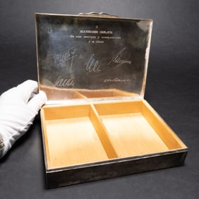 Richard Adler American Broadway Composer (1921-2012) Sterling Silver Humidor Personal Box