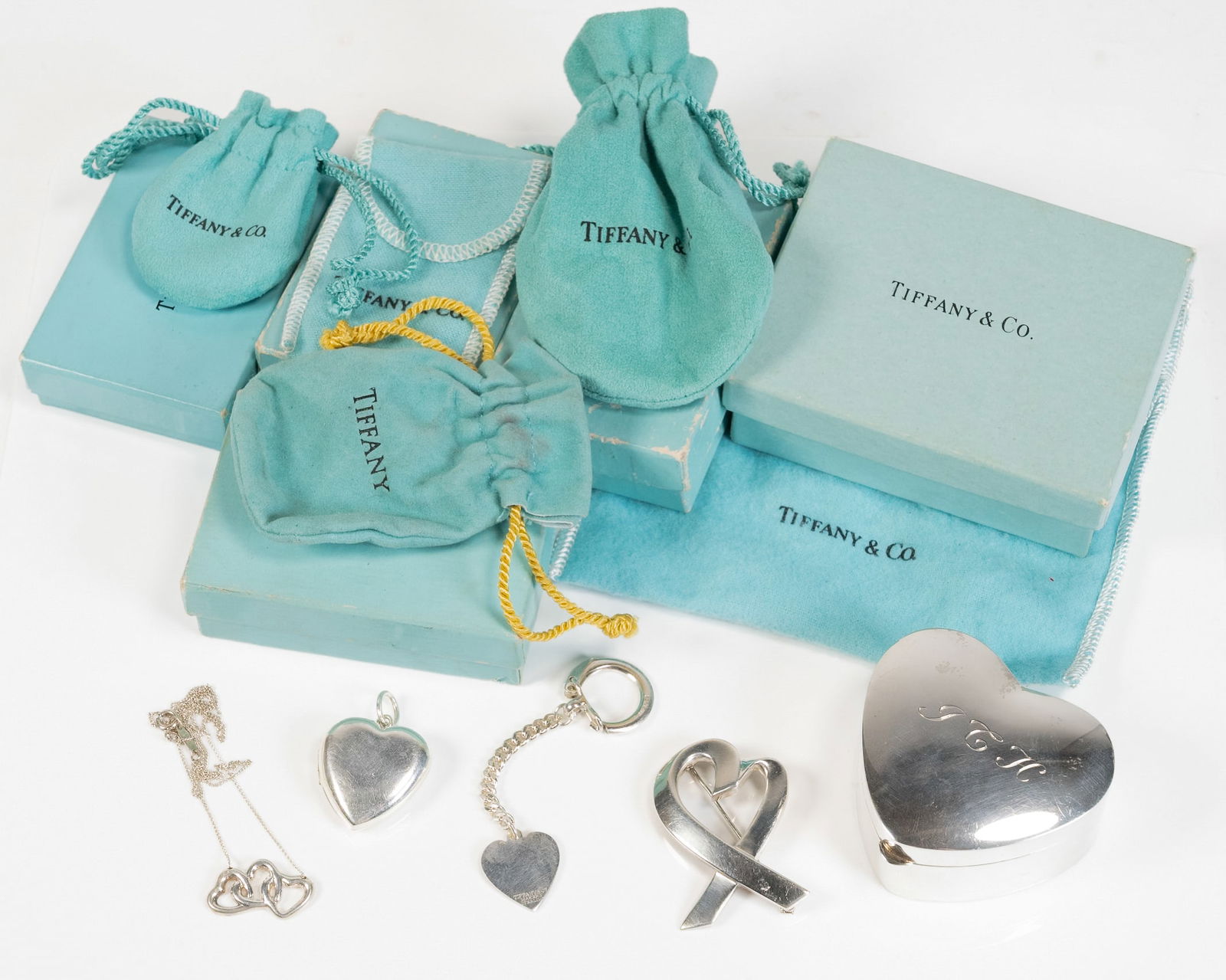 Tiffany & Co Sterling Silver Heart Motif Jewelry Collection (1 of 20)