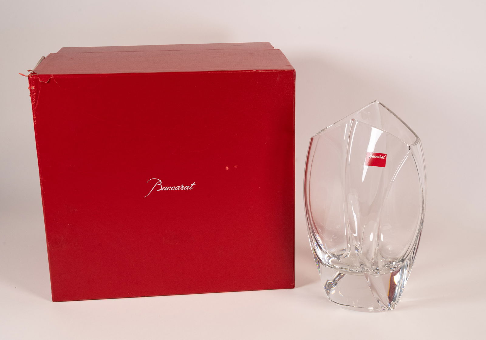 Baccarat R Rigot Cut Crystal Vase "Giverny" (1 of 15)