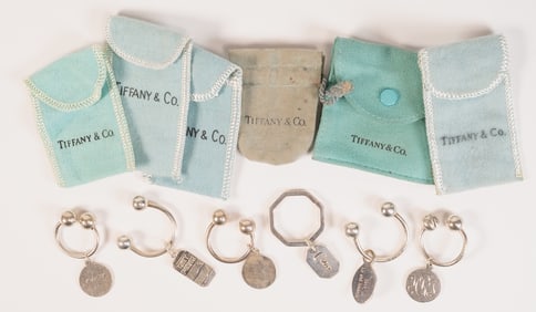 Tiffany & Co Sterling Silver Key Ring & Key Chain Collection