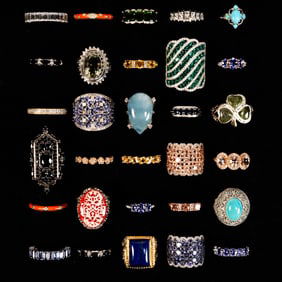 Large Sterling Silver Ring Collection