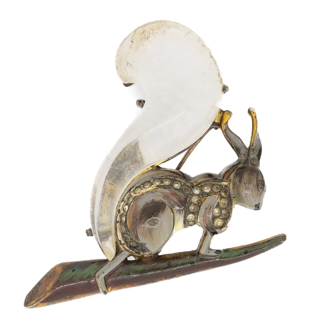 Early 1944 Coro Craft Sterling Silver Jelly Belly Squirrel Brooch (1 of 5)