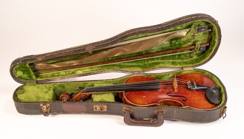 John Juzek Violin w/ Signed Bows