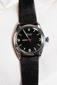 Rolex Oyster Commando Military Issue Gentleman's Stainless Steel Wristwatch Ref No 6429 In Running