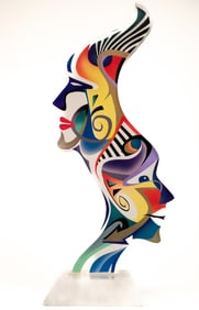 Shlomi Haziza (American/Israeli, B. 1969) Abstract Acrylic Sculpture