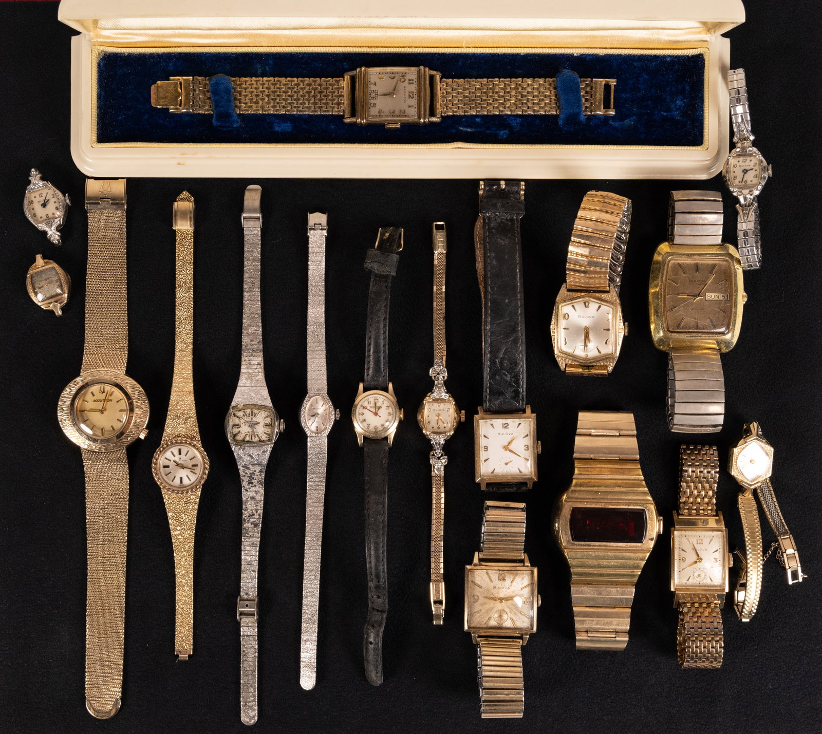 Vintage Longines Hamilton Bulova Gold Filled Wristwatch Collection 20Pcs (1 of 17)