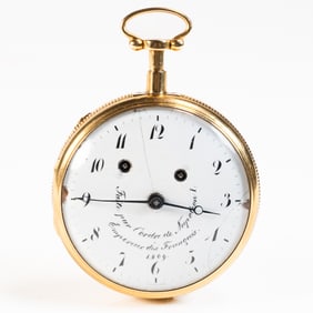 Napoleon Bonaparte Pocket Watch Gifted To His Favorite Actor Francois-Joseph Talma 18K Gold Vaucher