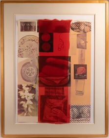 Robert Rauschenberg ( America 1925-2008) Flirt Signed & Dated 1979