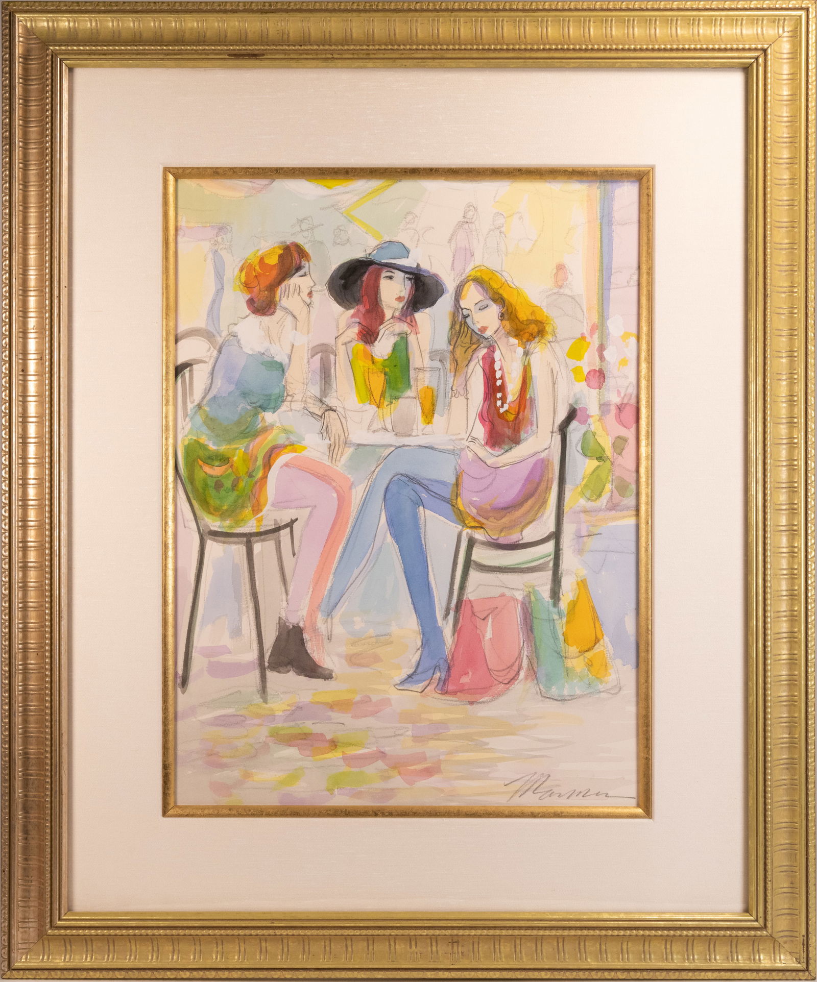 Isaac Maimon ( Israel 1951-) Mix Media On Paper (1 of 5)