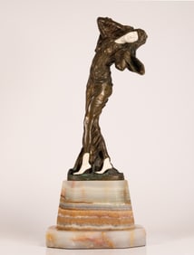 Demetre Chiparus ( Romania France 1886-1947) Art Deco Bronze Sculpture Egyptian Belly Dancer