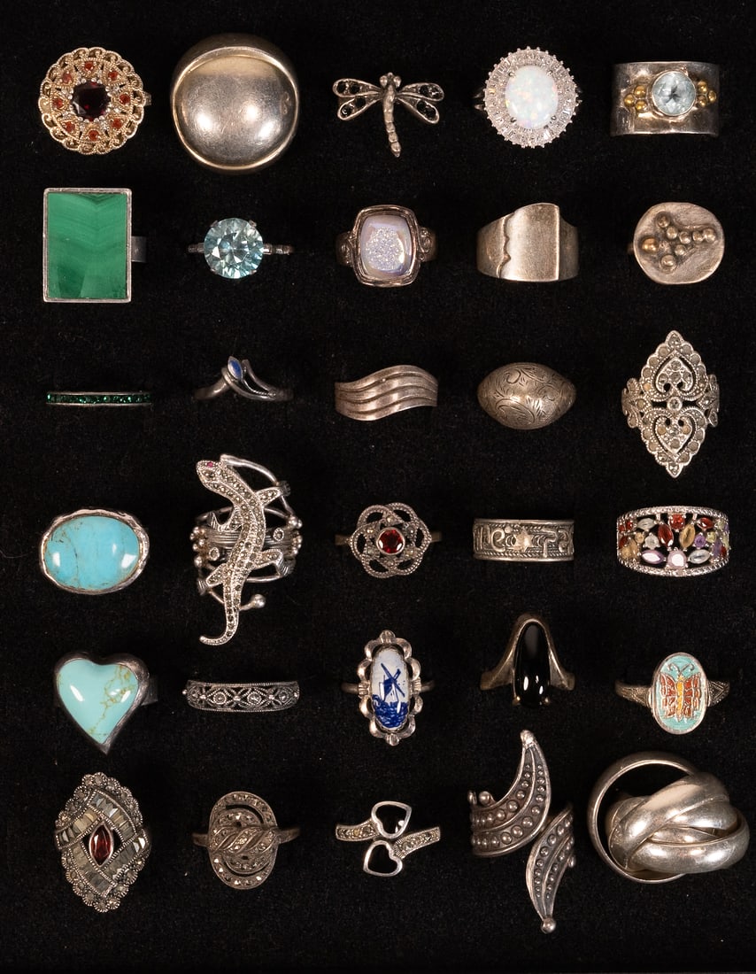 Vintage Sterling Silver Rings Collection (1 of 7)