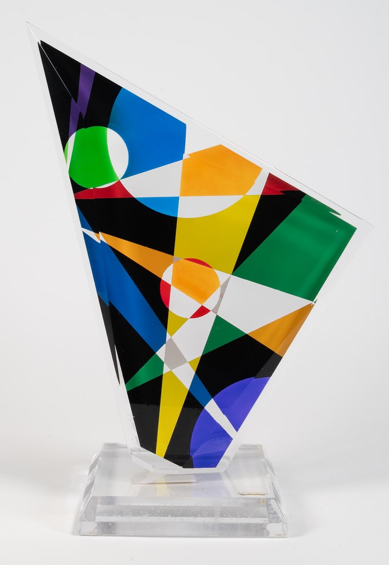 Shlomi Haziza (American/Israeli 1969-) Acrylic Sculpture Signed (1 of 9)