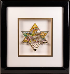 Charles Fazzino (American 1955-) "A Star Of Hope" 3-D Pop Art Seigraph 2000