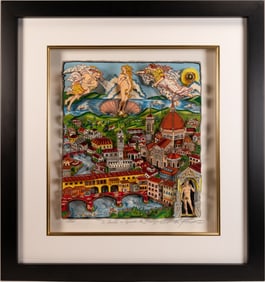 Charles Fazzino (American 1955-) "I Santi E Spiriti De Firenze" 3D Silkscreen AP Seigraph & 2nd Hand