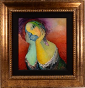 Gevorg Yeghiazarian ( Armenian 1963-) "The Listener" Oil on Canvas