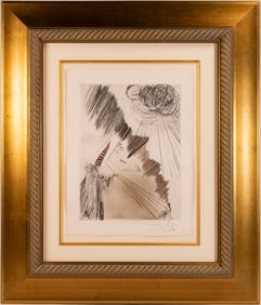 Salvador Dali ( Spanish 1904-1989) Faust "Woman With Clown" Signed