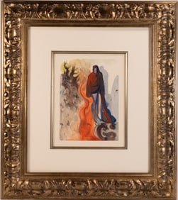 Salvador Dali (Spanish 1904-1989) "Apparition Of Dis - Hell" Woodcut Engraving Signed