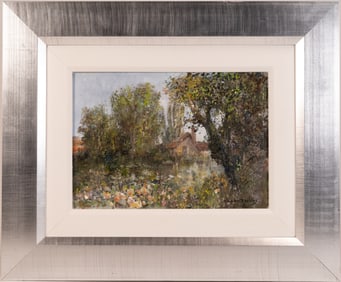 Colin Maxwell Parsons ( England 1936-) Landscape Oil on Canvas Signed