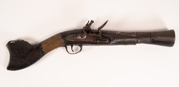 18th c. Blunderbuss Flintlock Pistol