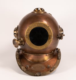 1921 Anchor Engineering Brass & Copper Diving Helmet