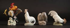 Ceramic Sculpture Collection Royal Copenhagen Algora Bird Rooster Owl etc