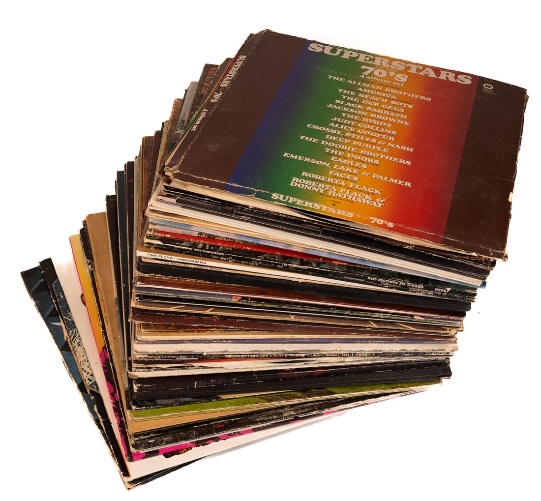 LP Record Album Collection 1970s Floyd Harrison Beatles (1 of 6)