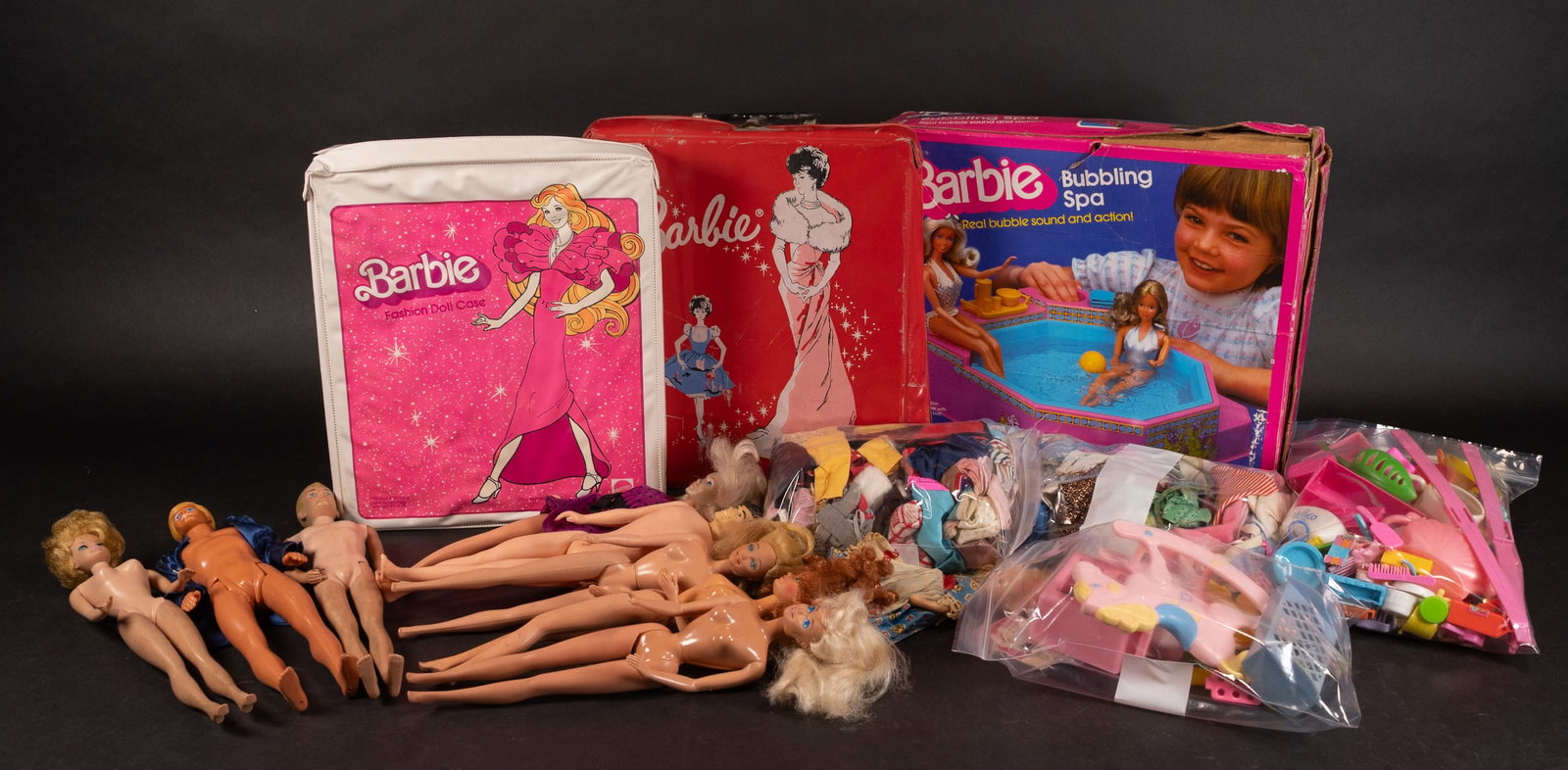 Lg Vintage Barbie Doll Collection Ken Midge Dolls Accessories Playset etc (1 of 14)