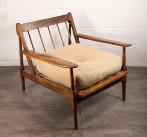 Erik Woerts Ascribe Mid Century Danish Oak Lounge Chair