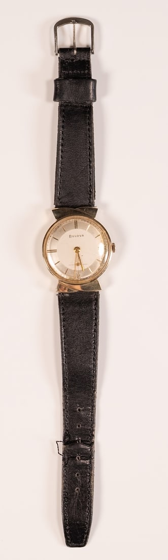 1950s Bulova 14k Gold Mens Wristwatch Cal 11AF Running Condition (1 of 13)