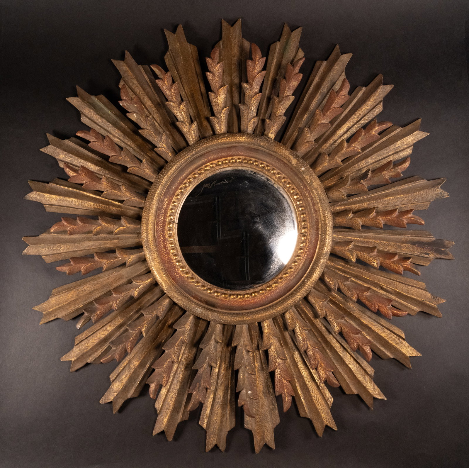 Spanish Gilt Wood Sunburst Mirror (1 of 9)