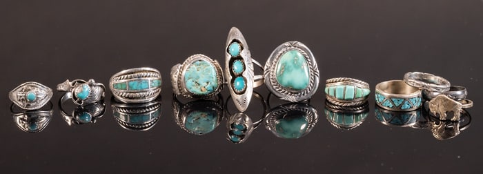 Native American Sterling Silver Ring Collection Turquoise Navajo Zuni Etc
