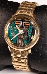 Bulova Accutron Spaceview Wristwatch Ref Cal No 214 In Running Condition!