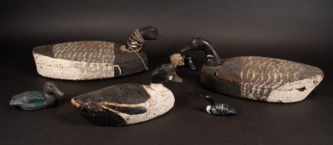 Hand Carved Hunting Duck Decoy Collection
