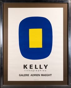 Ellsworth Kelly ( NY 1923-2015) Jaune Sur Bleu