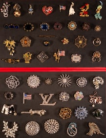 Vintage Costume Jewelry Brooch Collection