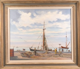 Robert C Benham ( American 1908-2002) Oil On Canvas