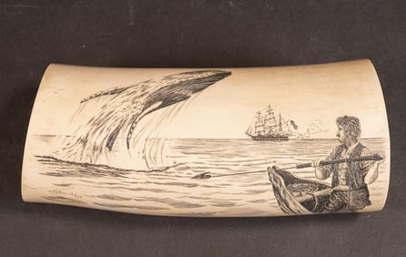 Martin Bandy Scrimshaw African Bone