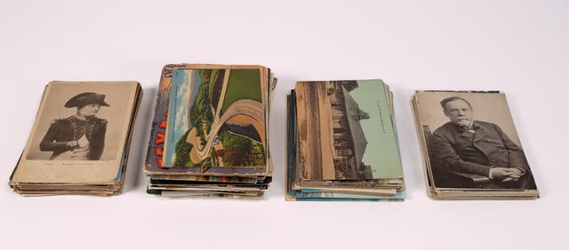 Mixed Lot Of Vintage Postcards Holidays Places Military Religious Buildings