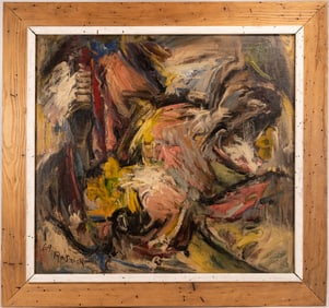 Milton Resnick (American 1917-2004) 1969 Abstract Oil On Canvas Signed