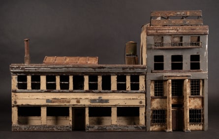 Hand Crafted Metal Commercial Building Industrial Era