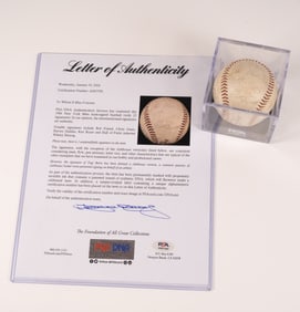 1966 New York Mets Team Signed Baseball PSA/DNA Whitey Herzog