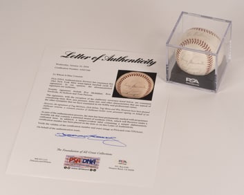 1965 New York Mets Team Signed Baseball PSA/DNA