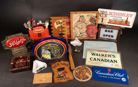 Large Breweriana Beer Bar Collection