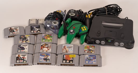 Nintendo 64 Game System w/ Games Mario Brothers etc